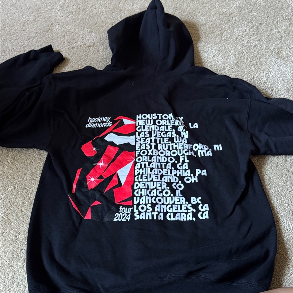 Rolling Stones Tour Black Hoodie